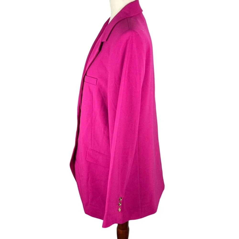 Michael Kors Pink Gold Button Blazer Jacket Womens‎ Size 10